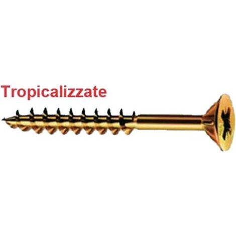 Viti Mustad Panel-vit parz. filettate - 4,5x70 mm. - Tropicalizzate Conf. 200 Pz