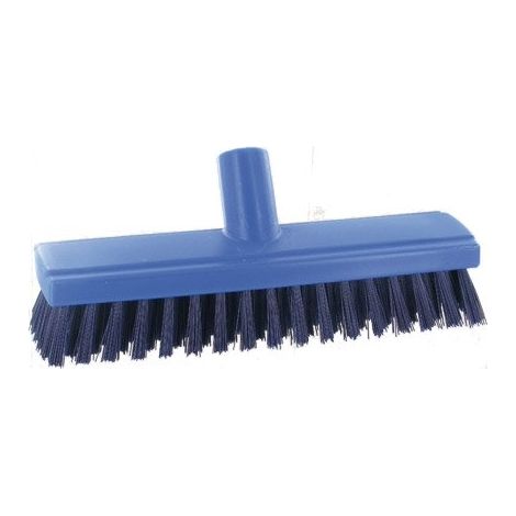 Balai frottoir fibres dures bleues L 26 cm