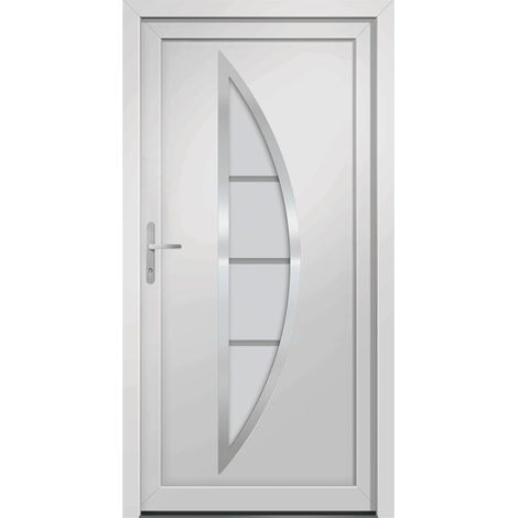 Haustür Weiß 88x200 cm PVC vidaXL