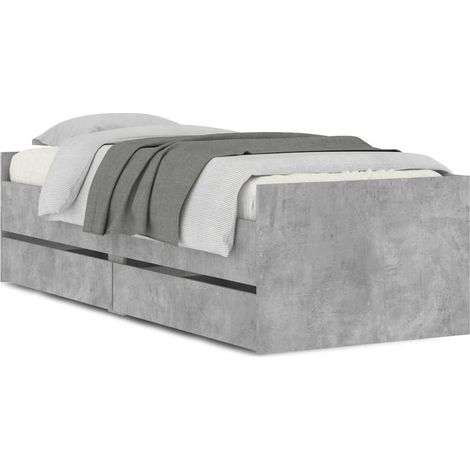 Maison Exclusive - Estructura de cama con cajones gris hormigón 9 (1/5)