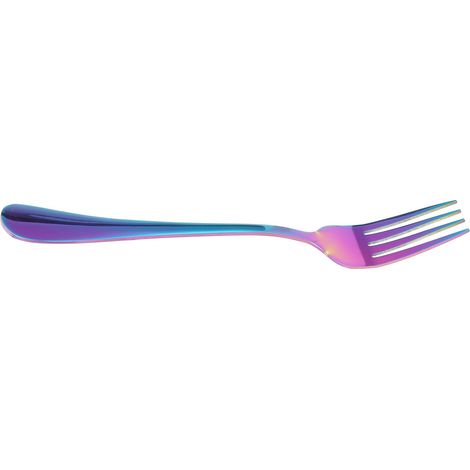 Fourchette - Vaisselle western en acier inoxydable aux couleurs de l'arc-en-ciel (1/5)