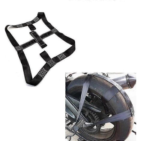 Sangle d'arrimage pour le transport de véhicules électriques (moto, scooter, etc.) en polyester, fixation par sangle (1/5)