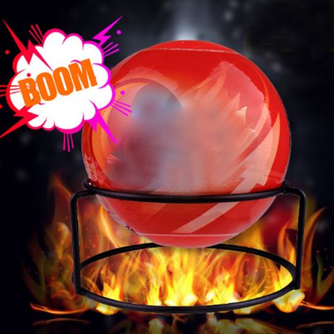Extincteur automatique portable à boule, à lancer à la main, 4 kg de poudre sèche avec support, équipement de lutte contre les incendies domestiques et de forêt (1/5)