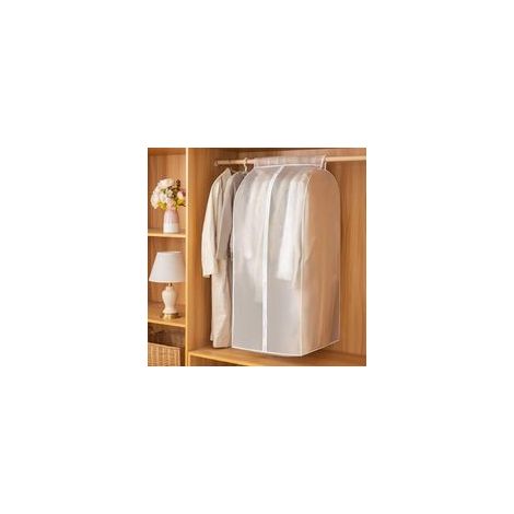 Housse de rangement pour vêtements sur cintre – 60 x 50 x 120 cm, en PEVA imperméable et anti-poussière, résistante aux taches, sans odeur, lavable et réutilisable, fermeture éclair pratique (1/5)