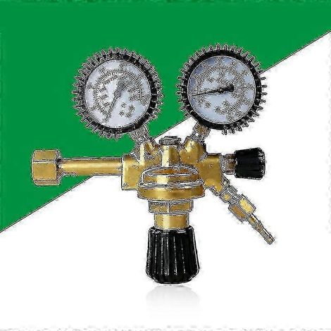 Régulateur d'argon/dioxyde de carbone avec double manomètre en laiton pour soudage au gaz (type universel) (1/5)