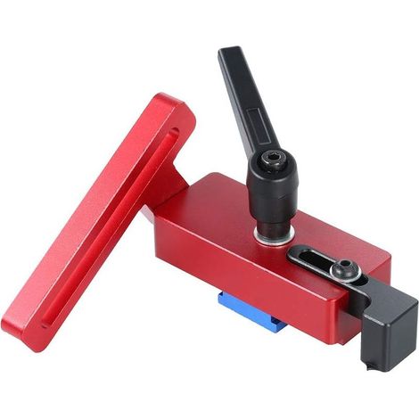 T-tracks 45 butée de piste de menuiserie en bois en alliage d'aluminium avec glissière, butée de glissière de banc de travail du bois (1/5)