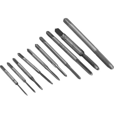 Taraud de filetage, 10 pièces, HSS, pour métal et réparation (1/5)