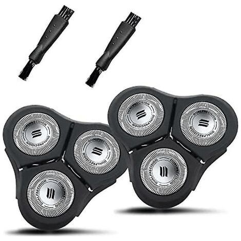 Confezione da 2 testine di ricambio RQ11 per rasoi Philips RQ1150X 1160 1180 1175 1131 1195 (1/4)