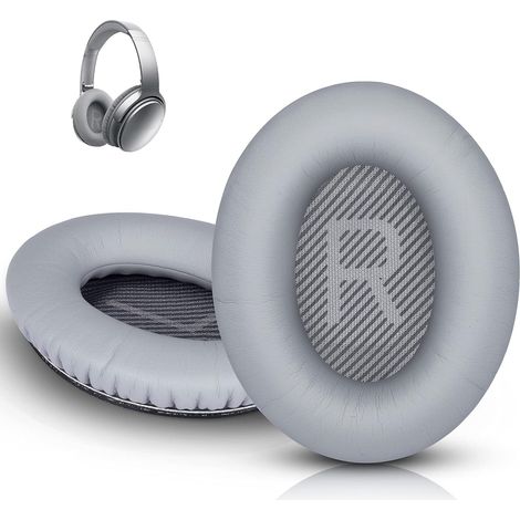 Coussinets de rechange pour casque professionnel, housse en mousse souple pour casque supra-auriculaire Bose Quietcomfort Series (argent) (1/5)