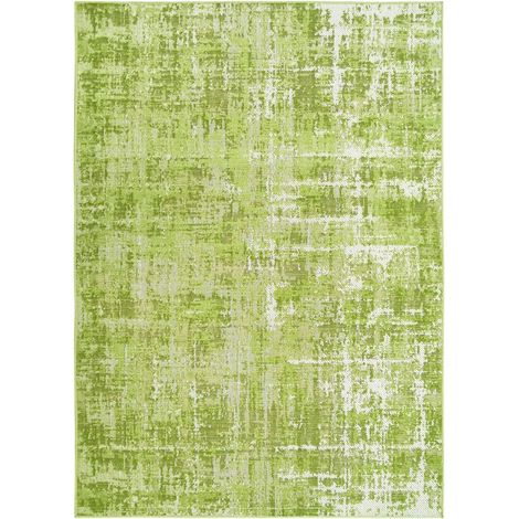 STELLE - Tapis effet patiné vintage vert 120x170 (1/5)