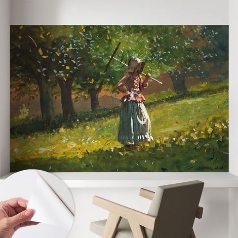 Papier peint autocollant avec imprimé pour cuisine facile à appliquer pour mur a motif Après-midi d'automne 104x70 cm (1/5)