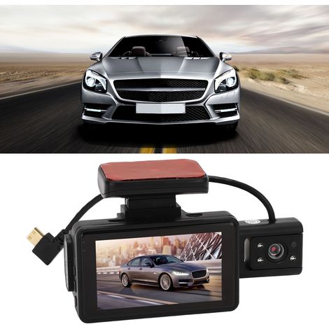 3-Zoll-HD-DVR-Autovideorekorder mit Dual-Aufnahmefunktion und Rückfahrkamera (mit eingebautem Akku) (1/5)