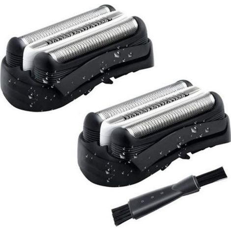Tête de Rasoir de Remplacement - - 32B - Compatible Braun Series 3 - 2 Pièces - Neuf