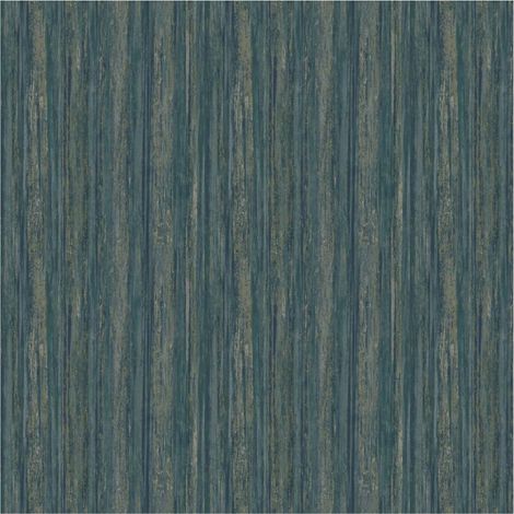 Holden Lindora Teal Distressed Wood Panel Modern Wallpaper Paste The Wall (1/4)