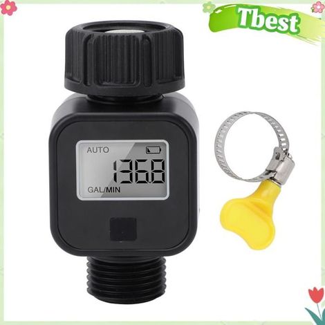 Débitmètre d'eau - TBEST - 3/4" BSP - Écran LCD - Alarme - Corps ABS (1/5)