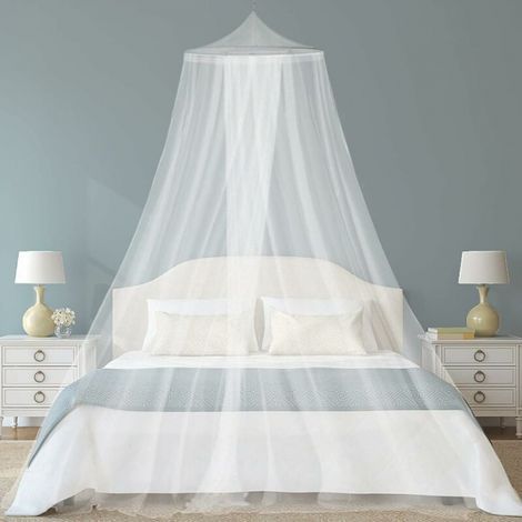 0.6x2.5x8.5M Moustiquaire de lit,Ciel de lit,Moustiquaire de Lits Simples/Doubles,moustiquaire Ciel de lit Adulte/Fille/Bebe/Enfant,Universelle Grande Ciel de Lit Moustiquaire (1/5)