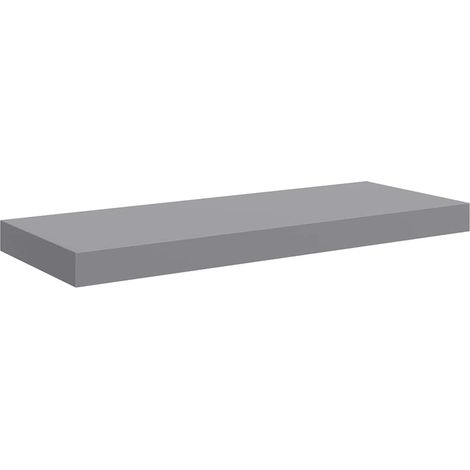 vidaXL Estante flotante de pared MDF gris 60x23,5x3,8 cm (1/2)