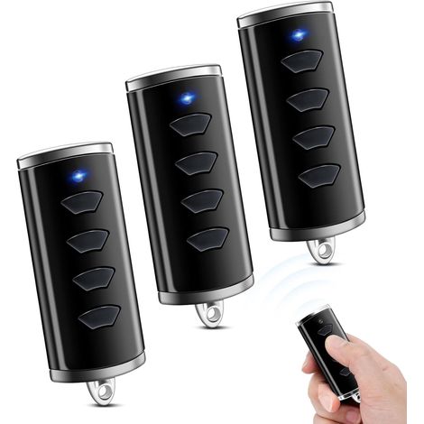 Telecomando per cancello a 868 MHz, compatibile con Hörmann, telecomando a 4 canali per porta da garage Hörmann HSE1/HSE2/HSE4-868-BS, HS1/HS4/HS5-868-BS, HSP4-868-BS, confezione da 3