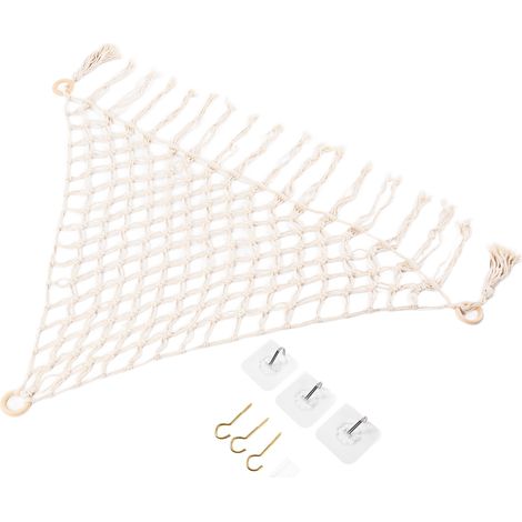 Hamac pour peluches en filet de coton tressé, résistant à la déchirure, solide et durable, idéal pour ranger les jouets - Modèle 2 (1/5)
