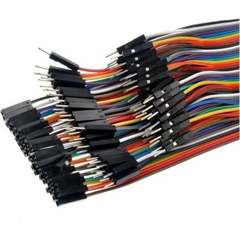 Un ensemble de 120 cavaliers de plaque d'essai de 10 cm et 2,54 mm, et 40 fils de connexion multicolores mâle mâle, femelle femelle et mâle femelle, adaptés aux projets Arduino, de prototypag (1/4)