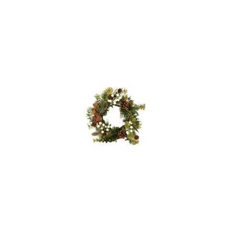 Ghirlanda verde ø30 corona natale da appendere porta