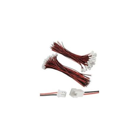 Connecteur JST XH 2,54 mm et PH 2 broches mâle/femelle avec câble 200 mm pour LED et batterie RC - Crezuo (1/4)