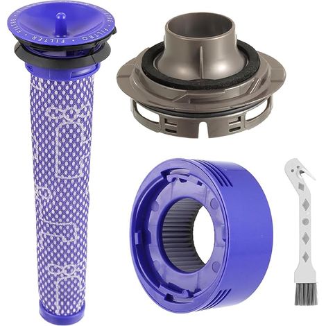 Filtre d'aspirateur de rechange pour tête moteur Dyson V8 V7 Absolute Animal, couvercle moteur arrière + filtre arrière + pré-filtre (1/5)