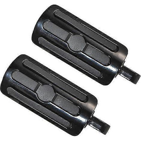 Motorrad-Fußrastenhalterung 32 mm 1,25 Zoll Highway Bar Clamp Mount Angled Motorschutzbügel Fußrastenpedal für Harley Touring Dyna Sofatil Sportster 883 --Typ 2 Fußrasten (1/5)