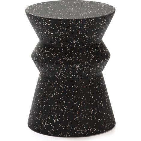 Stuhl 35x35x46 Terrazo Möbel Epoxy Schwarz / Stuhl / Puffpour Alle Stile, um dem Haus eine Note zu verleihen (1/3)