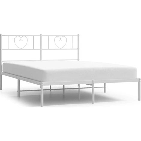 Maison Exclusive - Giroletto con Testiera Metallo Bianco 150x200 cm