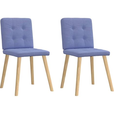 Esszimmerstühle 2 Stk. Jeansblau Stoff