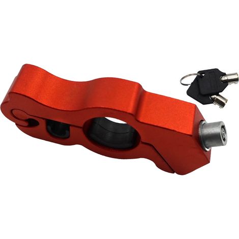 Motorcycle Grip Lock (rouge). (1/5)