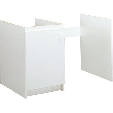 Moderna – Meuble bas cuisinette pour lave-vaisselle 60 cm – 1 porte – Étagère intérieure – Charnières freinées – Mélaminé (1/3)