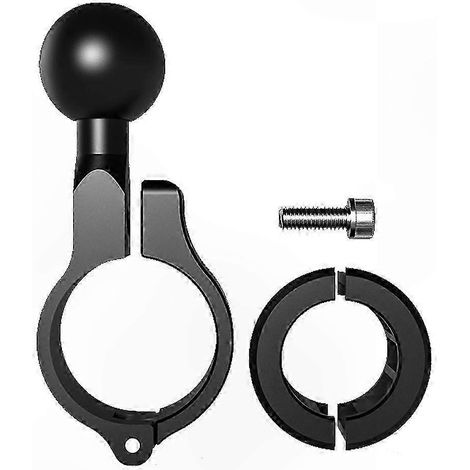 Rétroviseur Moto avec Base à Billes, Support Métallique pour Guidon, Extension à Vis, Clamp de Fixation Universelle, Accessoire Motocyclette (1/5)