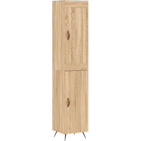 Maison Exclusive - Buffet haut Chêne sonoma 34,5x34x180 cm Bois d'ingénierie (1/5)