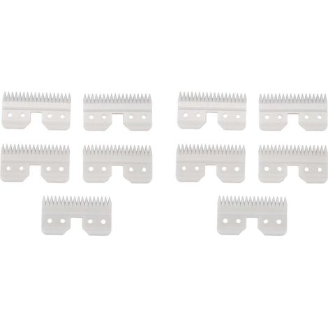 Tondeuse pour animaux de compagnie, 18 dents, 10 pièces/lot, lame mobile en céramique, taille de lame Standard A5 et Durable (1/5)