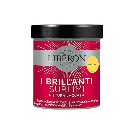 Pittura Laccata Liberon I Brillanti SuBlimi 500ml Giallo Sole (1/3)