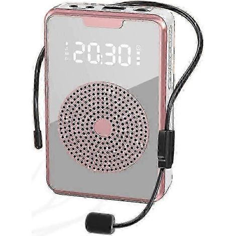 Amplificateur vocal portable avec micro-casque pour enseignants et formateurs, système de sonorisation rechargeable de 15 W (1/5)