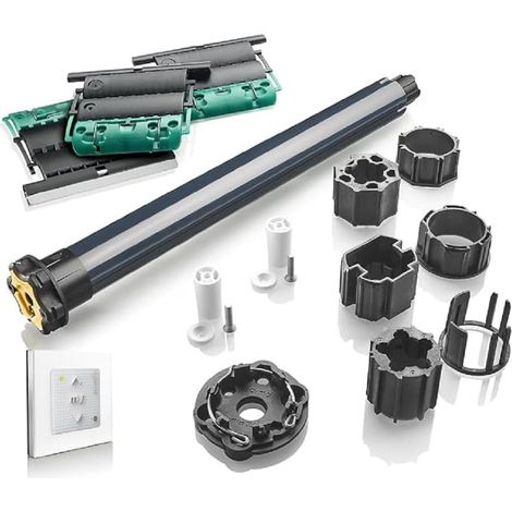 Somfy 1246050 - Kit di sostituzione del motore per tapparella con cassonetto tradizionale, ristrutturazione, tunnel o unità combinata Radio io-homecontrol 10 Nm Finestra (1/3)
