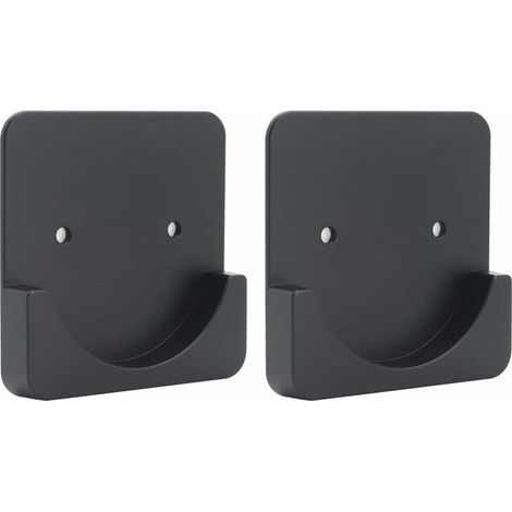 Bardusch-Support Tringle a Rideaux Sans Percage Accroche Tringle Fixation Tringle Rideau Support Barre Rideau Attache Tringle Porte Tringle Rideau Crochet pour Tringle Rideau,2 Pcs(Carré noir) (1/5)