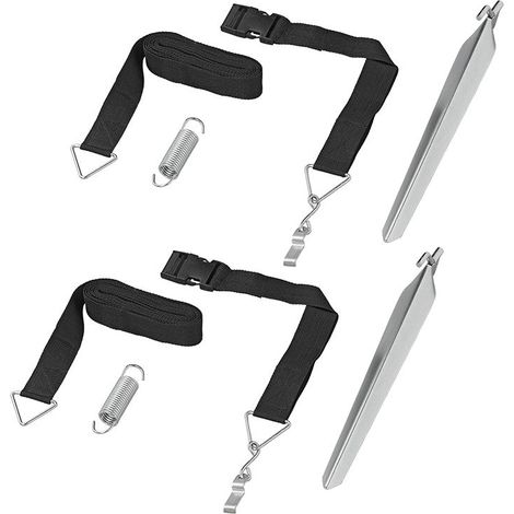 Kit ancoraggio tendalino 2x 3 m con chiusura rapida 2x 70 cm (1/5)