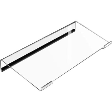 Support de Clavier d'Ordinateur en Acrylique, Plateau Clavier Bureau Inclinée Ergonomique, Rehausseur Claviers PC Antidérapante, Support Claviers Gaming Transparent, pour Travailler Etudier (1/5)