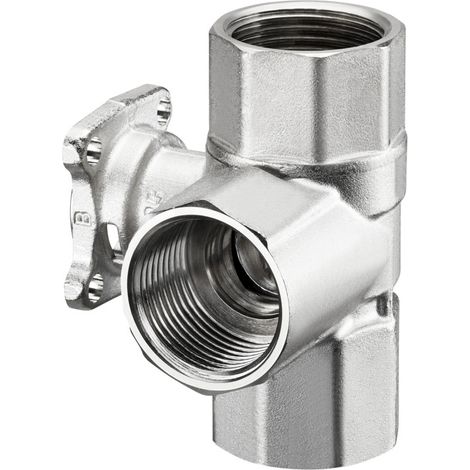 OVENTROP Rückschichtkugelhahn DN 32, Rp 11/4, kvs 15,00, PN 16, Messing, 1381192 (1/2)