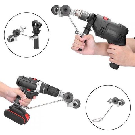 Kit conversione trapano avvitatore a taglia lamiera taglierina con impugnatura