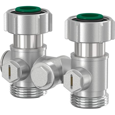 Raccord monotube à filetage mâle 3/4", traversant droit, nickelé
