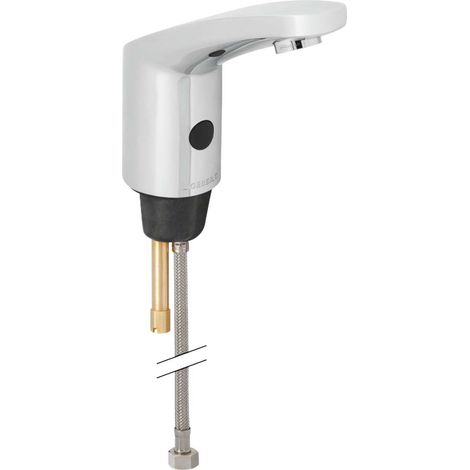 Geberit Public - Grifo electrónico de lavabo, sin mezclador, alimentación con pilas, cromado brillante 116.235.21.1 (1/3)