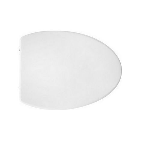 Sedile wc per disegno a vaso ovo forma 4 bianco - cerniere c espansione (1/5)