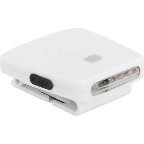 Lampe frontale LED rechargeable et étanche à clip pour casquette, détecteur de mouvement, idéale pour la pêche, le camping et la randonnée (blanche). (1/5)