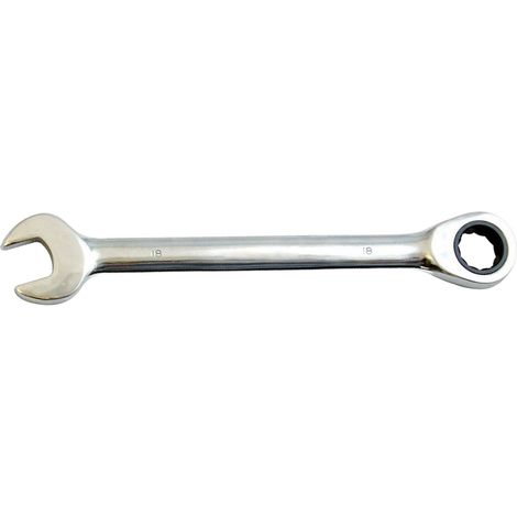 Dapetz ® Fixed Head Ratchet Spanner Ratcheting Combination Wrench Chrome Vanadium Steel Fixed Head Gear Wrench Open End 18mm Spanner Under Narrow Space Condition (1/5)