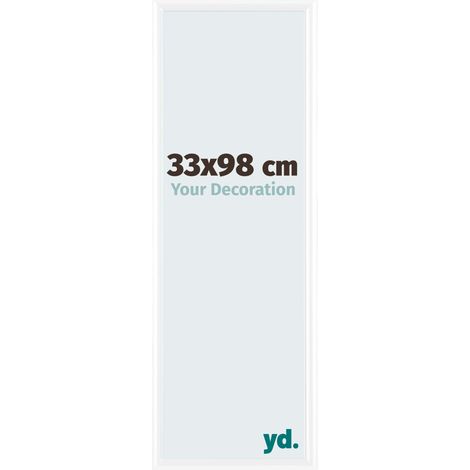 yd. - Cadre photo 33x98 - Blanc Brillant - Plastique - Bordeaux